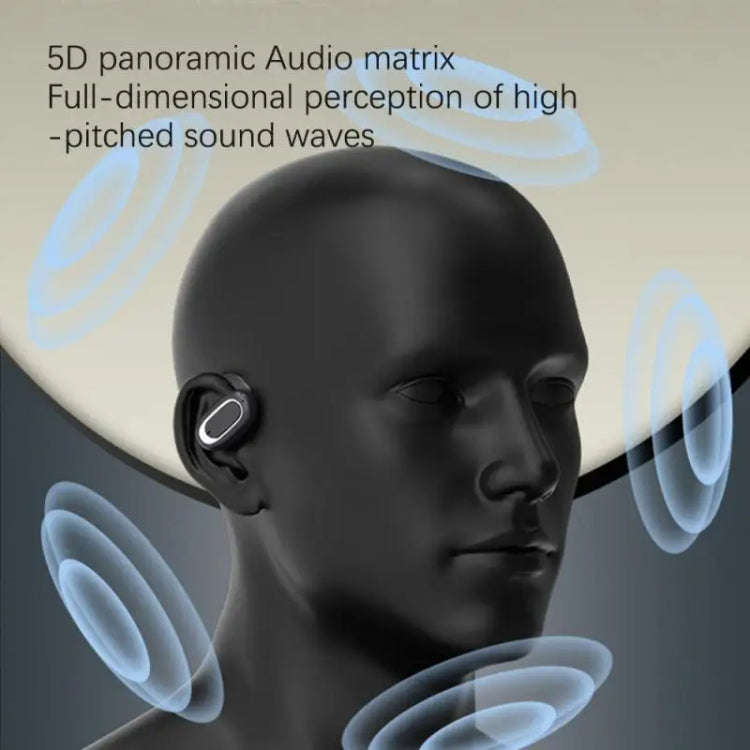 T35 OWS Adjustable Ear-Hook Call Noise Reduction Wireless Bluetooth 5.3 Earphones, Black, White, ...