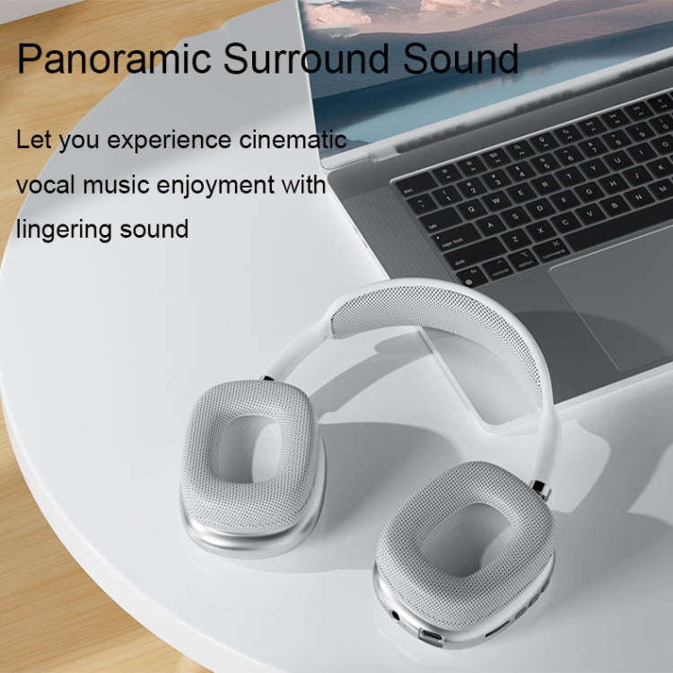 P9 Pro Max HiFi Sound Effect Noise Reduction Wireless Bluetooth Headset, P9 Pro Max (White), P9 P...
