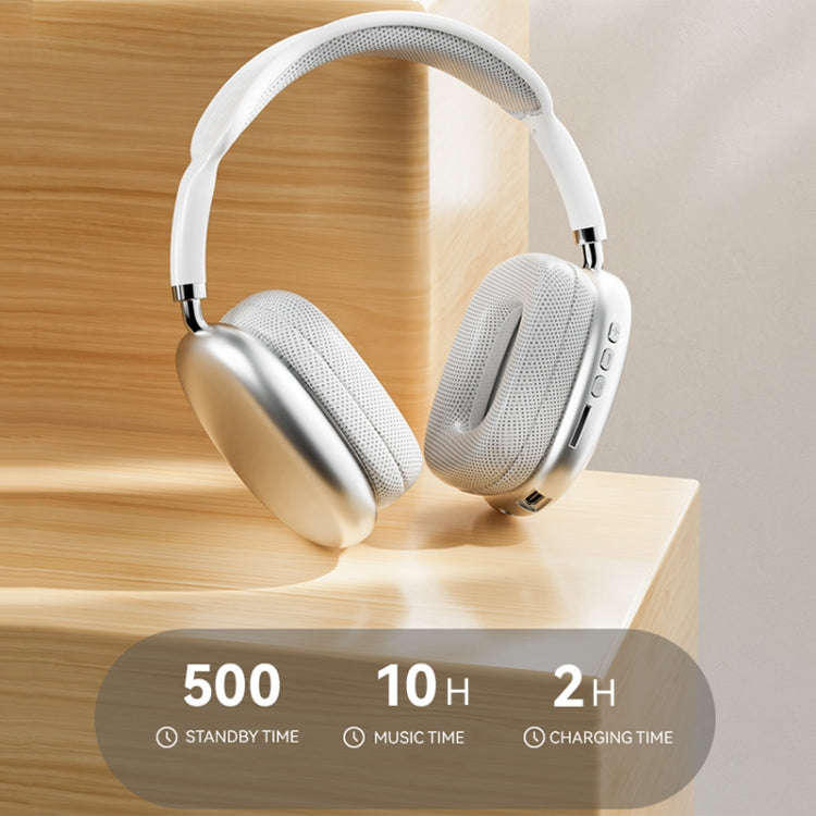 P9 Pro Max HiFi Sound Effect Noise Reduction Wireless Bluetooth Headset, P9 Pro Max (White), P9 P...