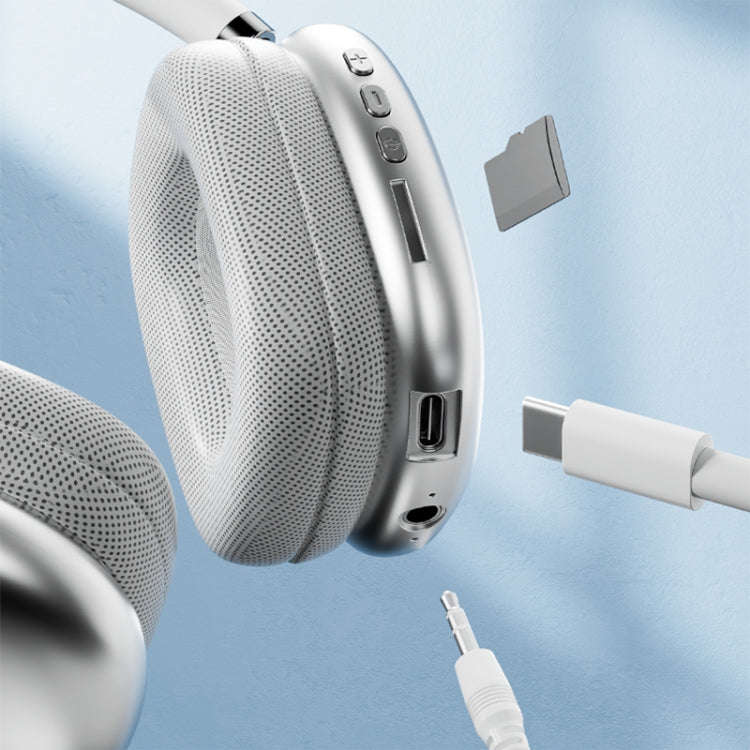 P9 Pro Max HiFi Sound Effect Noise Reduction Wireless Bluetooth Headset, P9 Pro Max (White), P9 P...