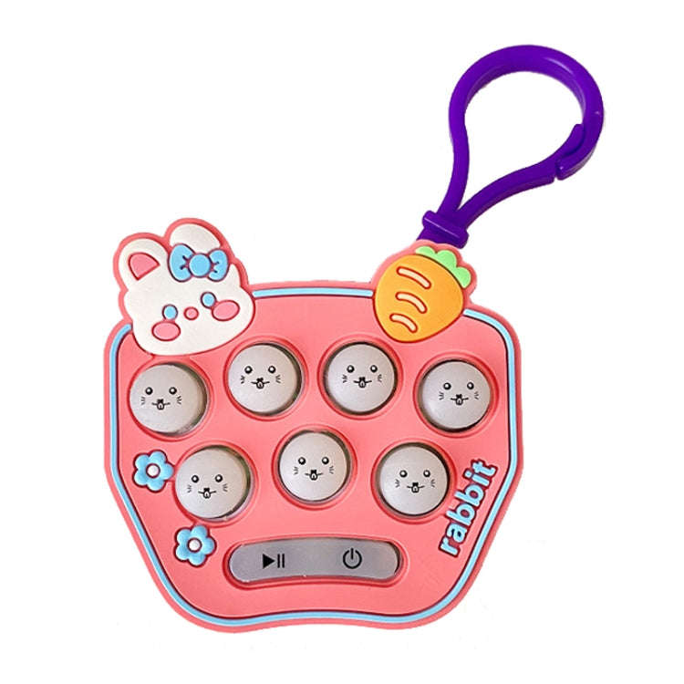 Cartoon Pattern Mini Palm Gaming Machine Play Mouse Electronic Lighting Decompressing Toy Keychai...