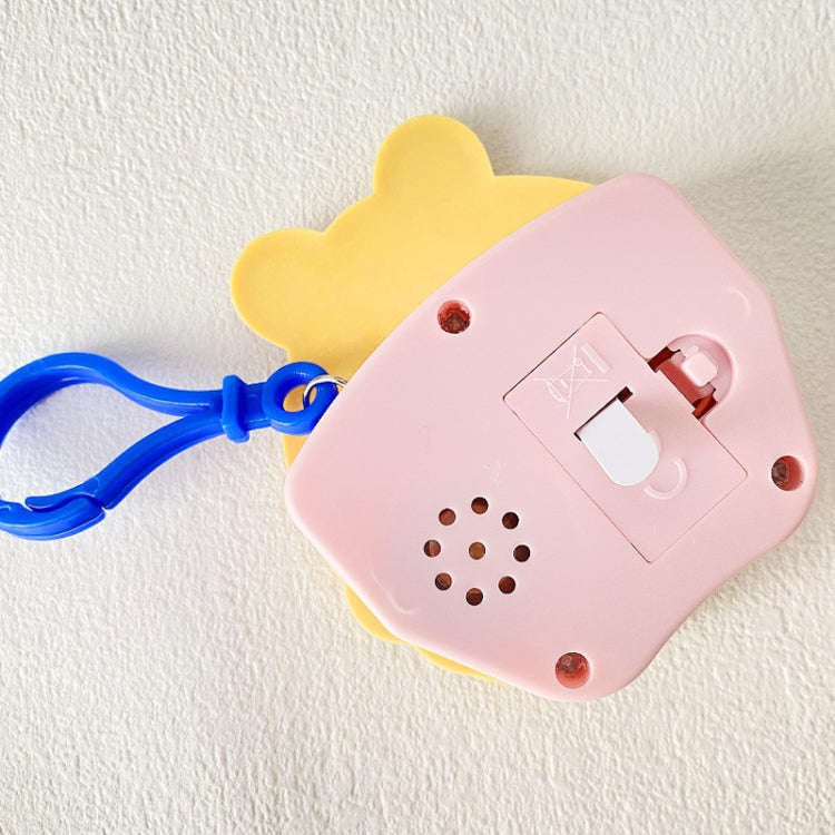 Cartoon Pattern Mini Palm Gaming Machine Play Mouse Electronic Lighting Decompressing Toy Keychai...