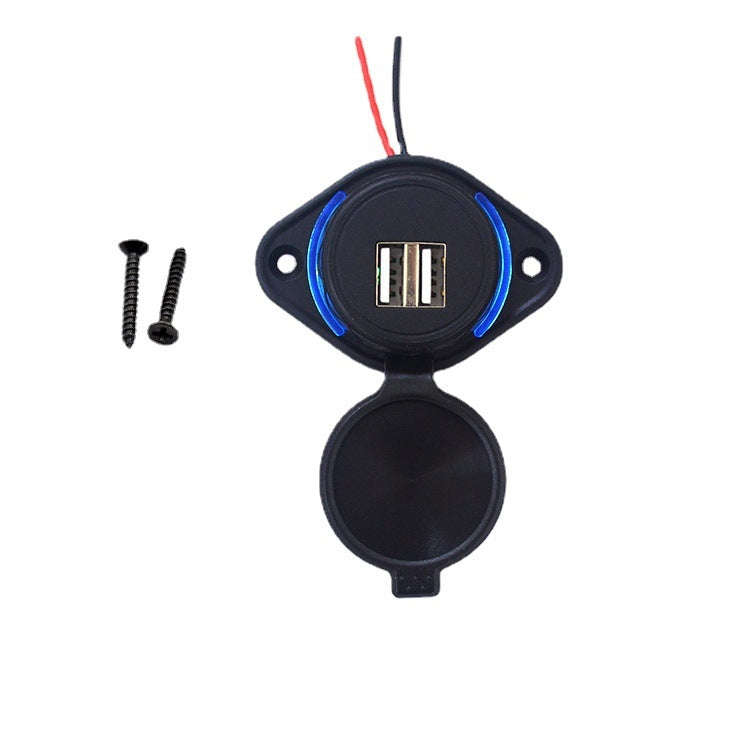 Dual USB 12V/24V Waterproof Modified Car Charger, UCC-310-2U 3.1A