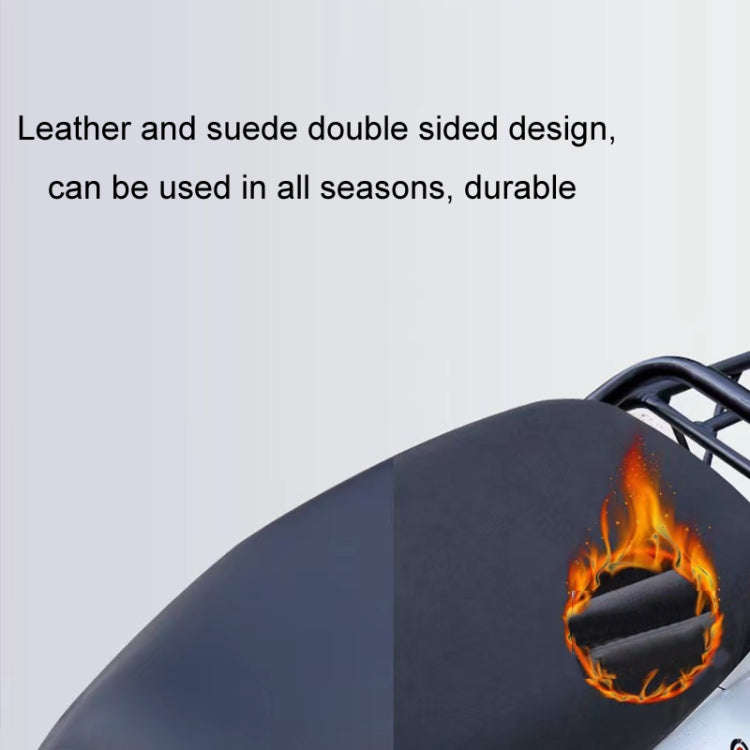 Electric Vehicle Double-sided Thickened Scratch-resistant Plus Velvet Warm Seat Cushion, 50-70cm,...