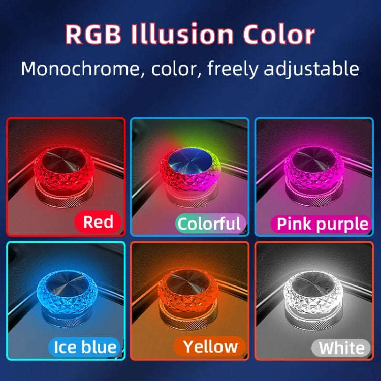 Mushroom Type Car USB Ambient Light LED Night Light Home Indoor Decoration Lamp, Ice Blue Light, ...