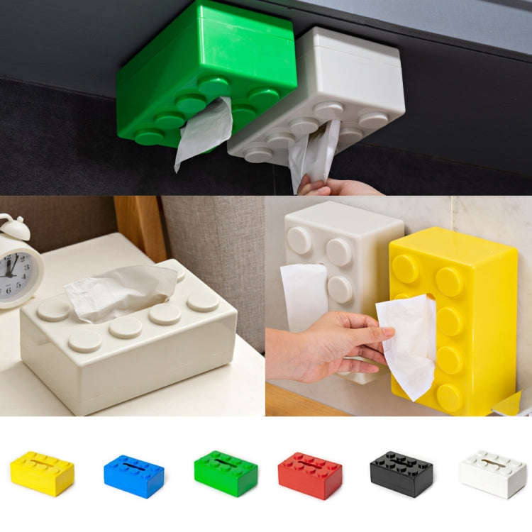 Multifunctional Cartoon Building Block Tissue Storage Box Living Room Coffee Table Decorations, B...