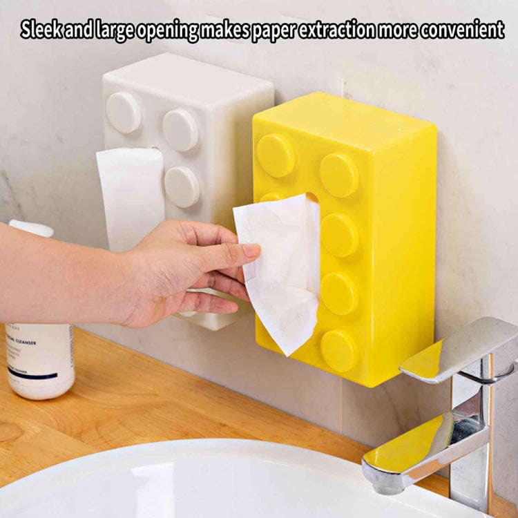Multifunctional Cartoon Building Block Tissue Storage Box Living Room Coffee Table Decorations, B...