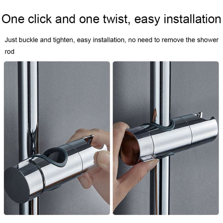 Straight-Buckle Adjustable Shower Bracket Shower Rod Lift Base Shower Head Rack