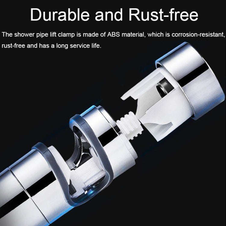 Straight-Buckle Adjustable Shower Bracket Shower Rod Lift Base Shower Head Rack