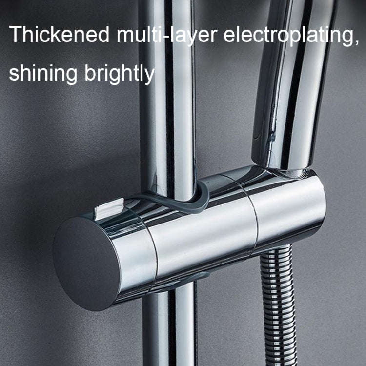 Straight-Buckle Adjustable Shower Bracket Shower Rod Lift Base Shower Head Rack