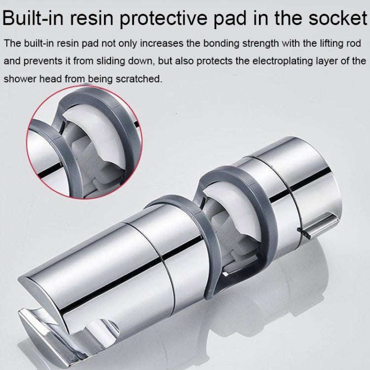 Straight-Buckle Adjustable Shower Bracket Shower Rod Lift Base Shower Head Rack