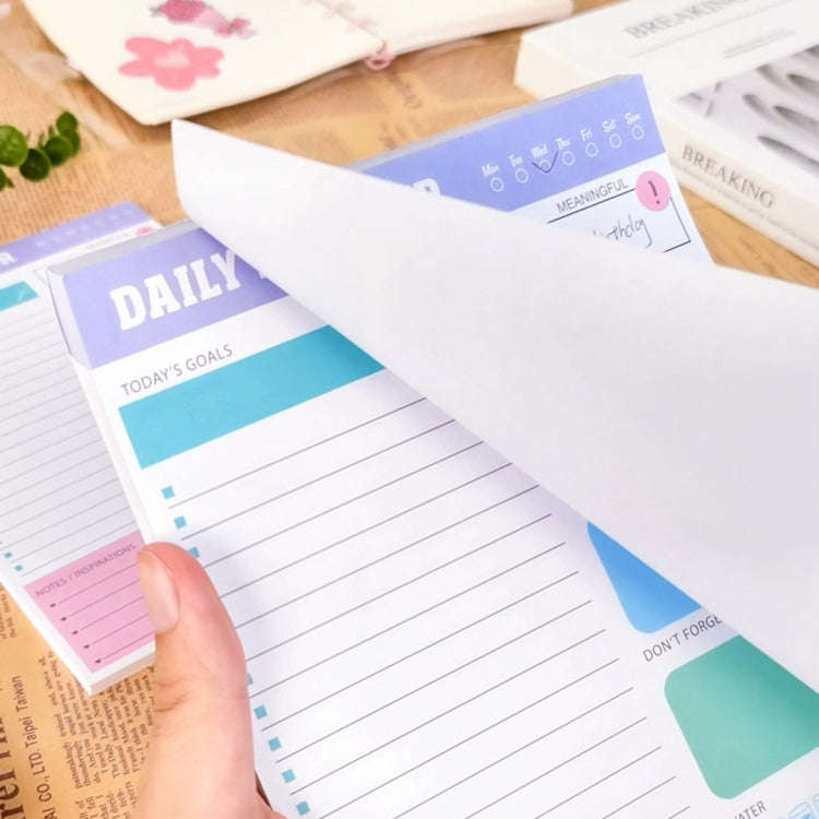 60pages /Book Weekly Planning Note Pad Schedule Time Management Planning Notebook, JH002