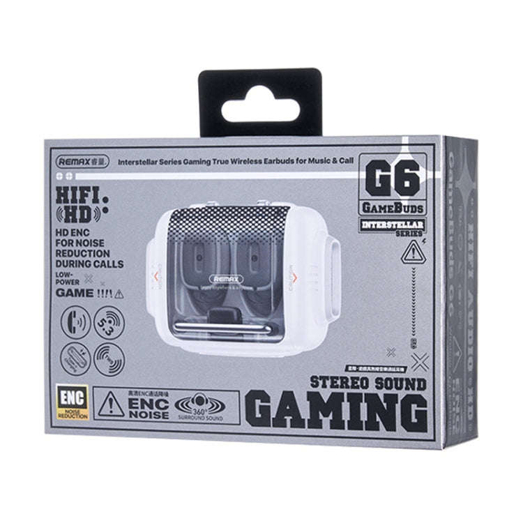 REMAX GameBuds G6 Transparent Wireless Bluetooth Gaming Earphone ENC Noise Reduction Into Ear Gam...