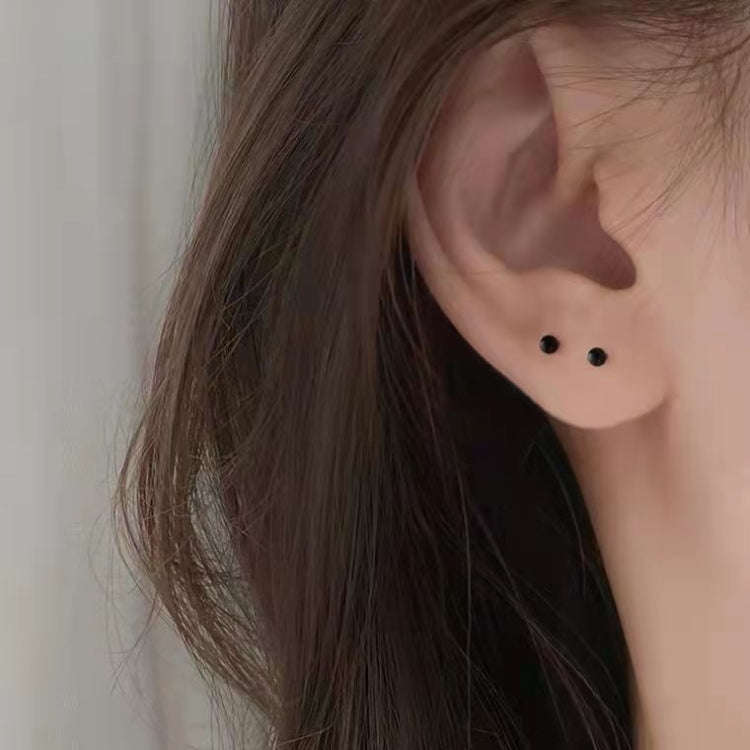 10pcs /Pack Plastic Ear Studs Ear Nurture Sticks Disposable Ear Pins Earrings, Ear Sticks Black, ...