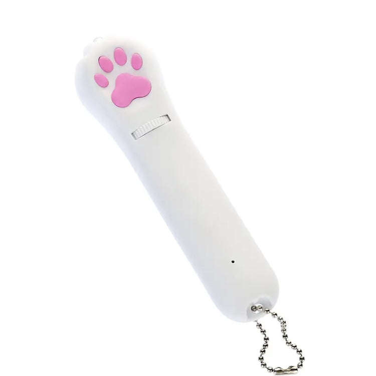 Pet Projection Toy USB Rechargeable LED Pattern Projector Cat Teaser Interactive Toys, A Type-Red...