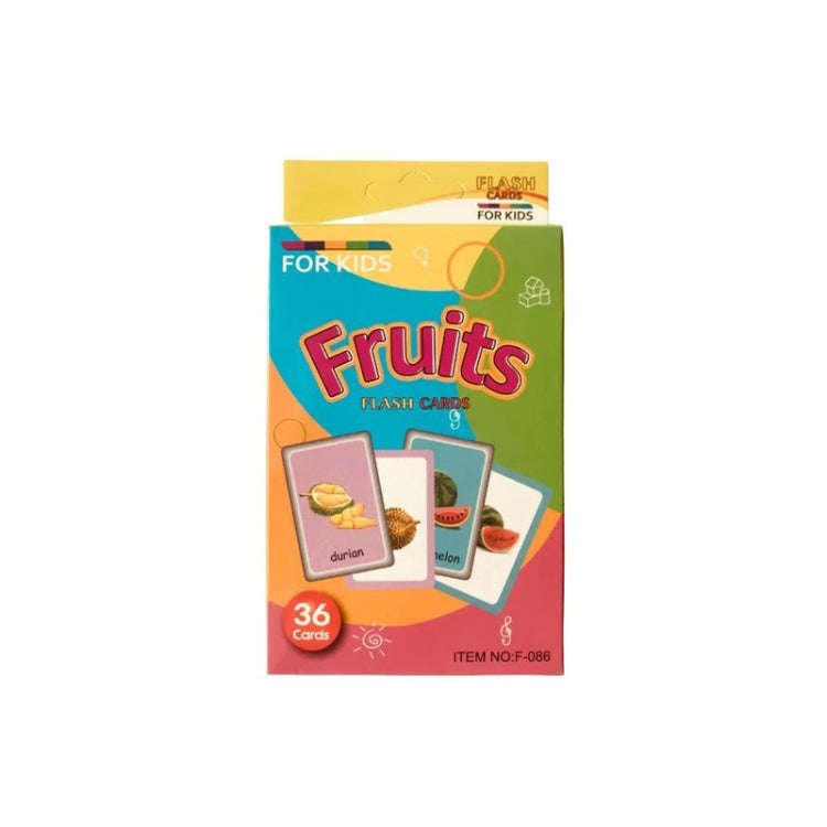 36pcs /Box Children Enlightenment Early Learning English Word Cards, C1 Animal, C2 Shape, C3 Colo...