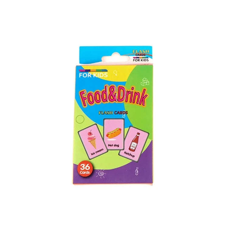 36pcs /Box Children Enlightenment Early Learning English Word Cards, C1 Animal, C2 Shape, C3 Colo...