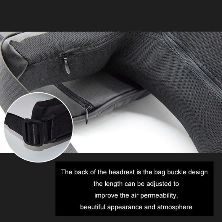 Car Seat Memory Foam Support Cushion, Black Headrest, Coffee Headrest, Black Waist Support, Coffe...