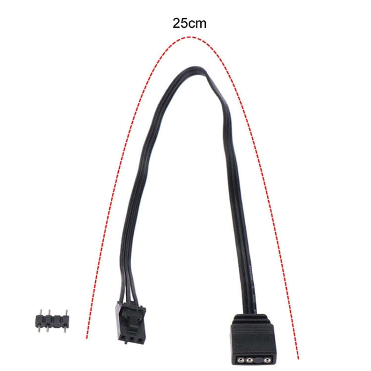 For Pirate Ship Controller Adapter Cable QL LL120 ICUE Divine Light Synchronization, 3Pin, 4Pin