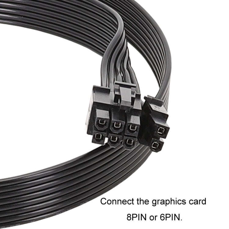 For Corsair 18AWG Flat Cable Power Module Cable Graphics Card Module Cable 8Pin To 8Pin 6+2, 50cm...