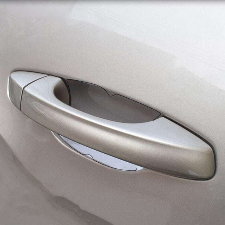 Car Door Handle Scratch Resistant Invisible Protective Film, 4pcs/set