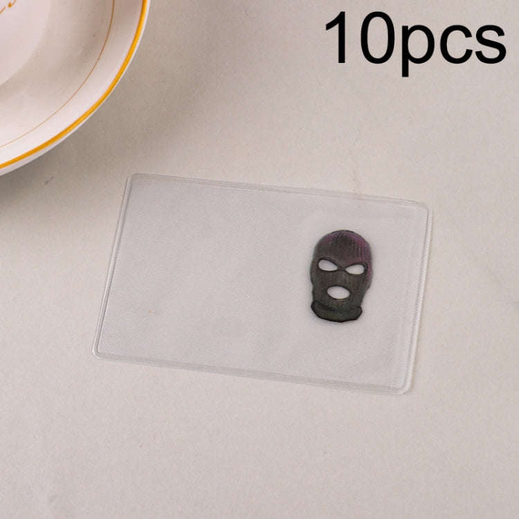 10pcs Transparent Antimagnetic Spoof Avatar ID Card Cover