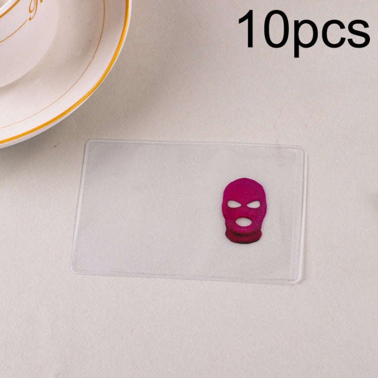 10pcs Transparent Antimagnetic Spoof Avatar ID Card Cover