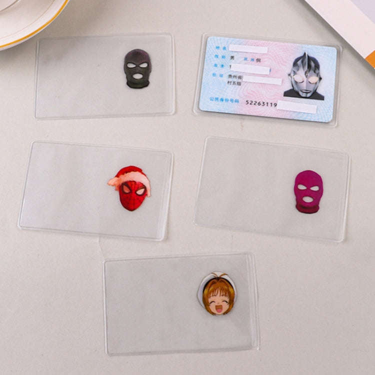 10pcs Transparent Antimagnetic Spoof Avatar ID Card Cover
