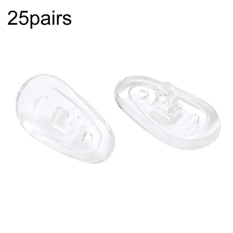 25pairs Eyeglasses Airbag Nosepiece Silicone Soft Nose Pad Universal Accessory, Medium, Large, No...