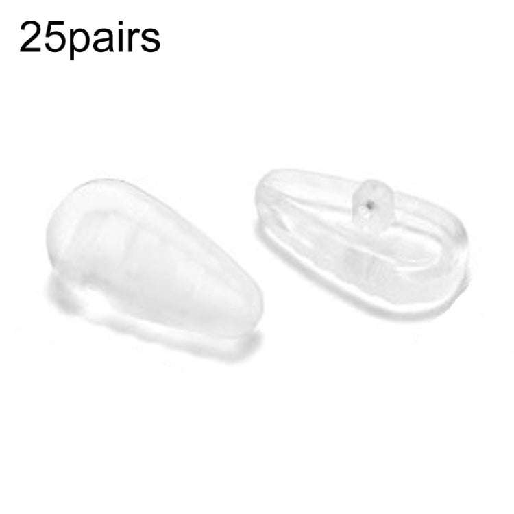 25pairs Eyeglasses Airbag Nosepiece Silicone Soft Nose Pad Universal Accessory, Medium, Large, No...