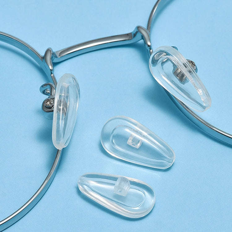25pairs Eyeglasses Airbag Nosepiece Silicone Soft Nose Pad Universal Accessory, Medium, Large, No...
