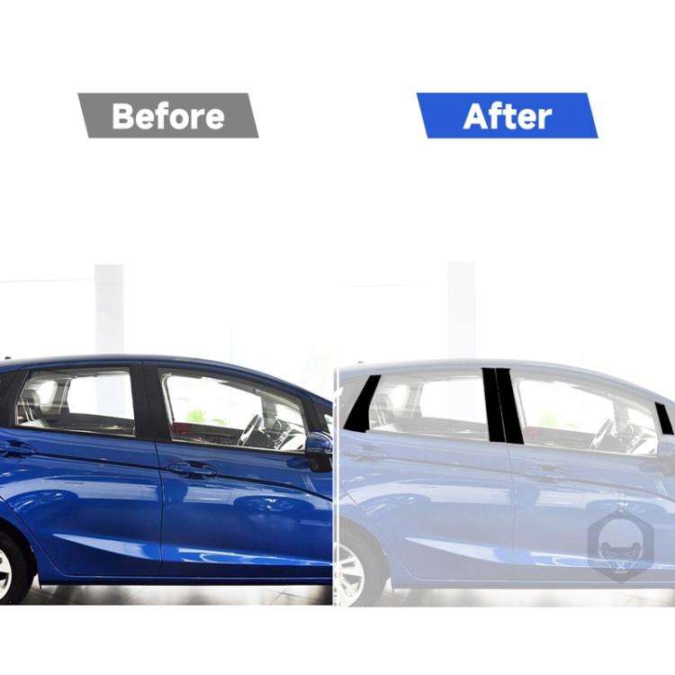 For 2014-2018 Honda Fit 8pcs /Set Universal B-Pillar Decoration Stickers For Left And Right Driving