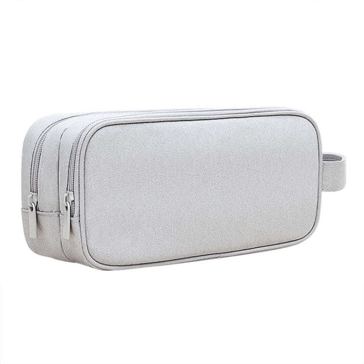 SM09 Double-layer Large Capacity Digital Accessories Storage Bag, Gray, Black, Navy Blue, Dark Gray