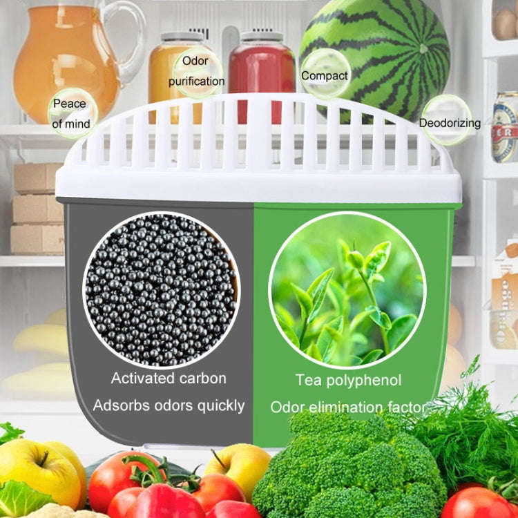 Activated Carbon Refrigerator Deodorizer Dual-Action Home Freezer Sterilization Deodorization Box...