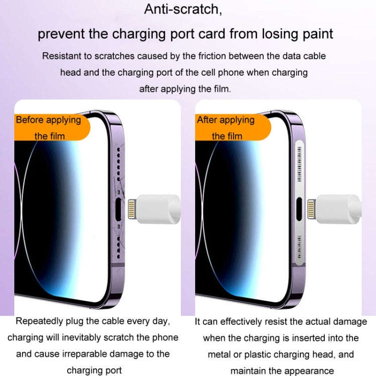2pcs /Set For IPhone 12 / 13 / 14 / 15 Series Speaker Plating Metal Dust-Proof Mesh Charging Port...
