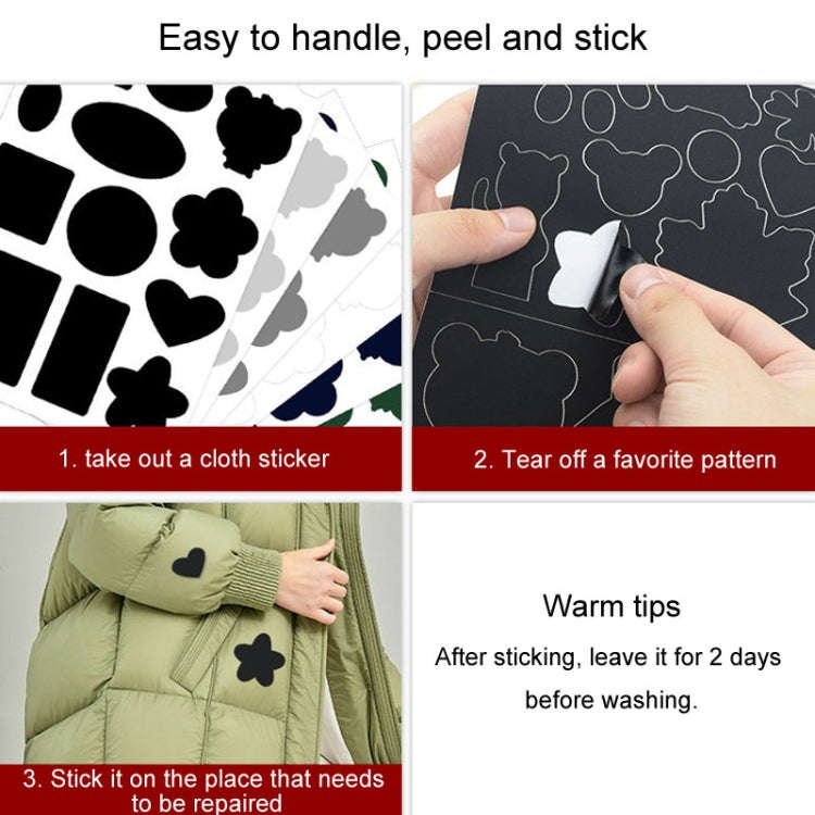 Self-Adhesive Down Jacket Patch Stickers Nylon Fabric Stickers Seamless Clothes Repair Hole Decal...