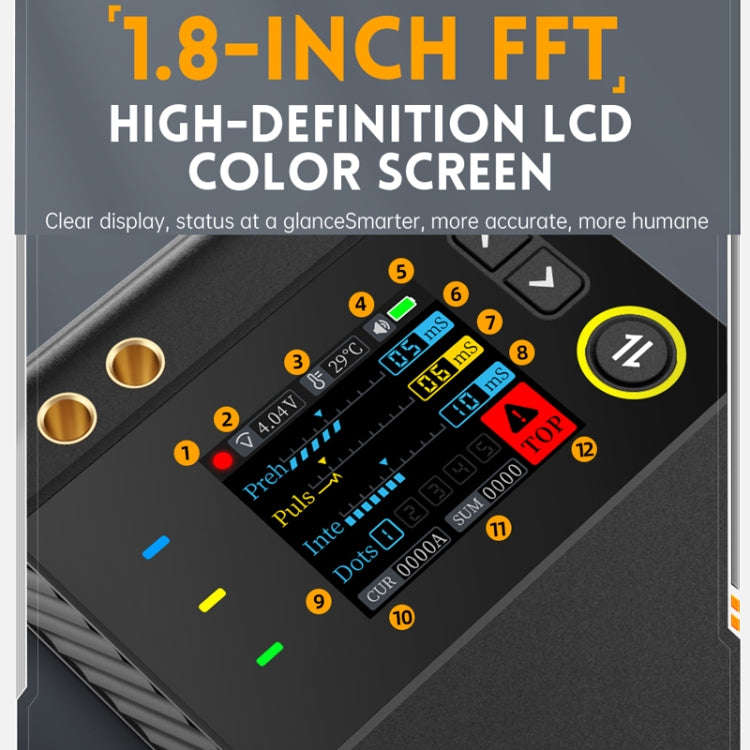 FNIRSI Small Handheld Portable Mobile Phone Lithium Battery Nickel Sheet Spot Welding Machine, SW...
