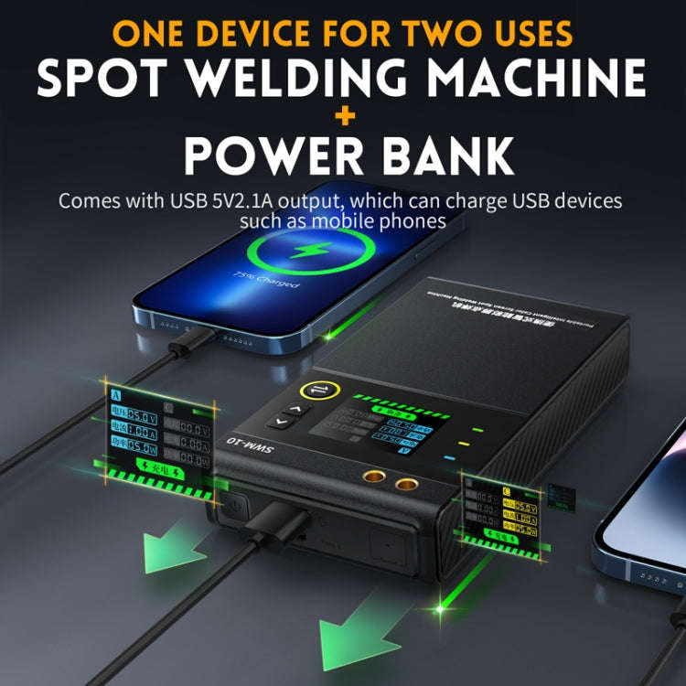 FNIRSI Small Handheld Portable Mobile Phone Lithium Battery Nickel Sheet Spot Welding Machine, SW...