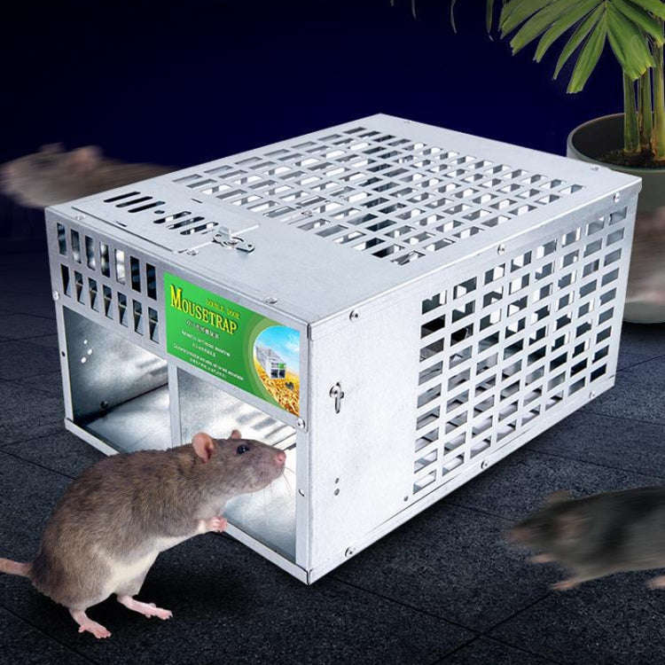 Home Indoor Automatic Mouse Trap Cage Catch Mouse Trap, Double Door Large