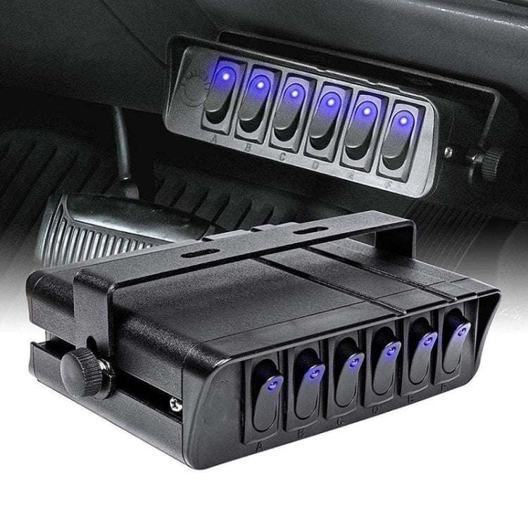 12V Ship Car 6-digit 3PIN Switch Panel Control System With Wiring