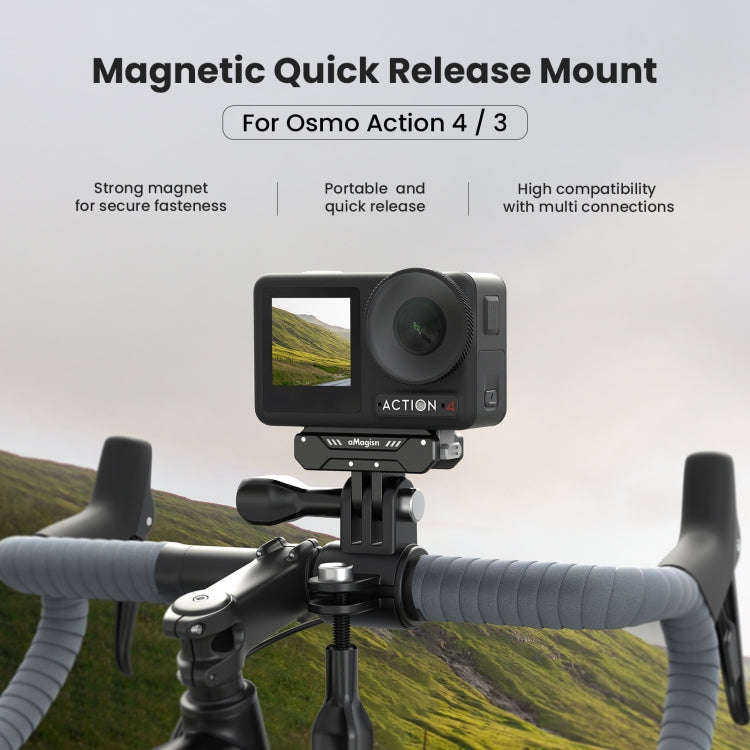 For DJI Osmo 360 / Action 5 Pro / Action 4 / Action 3 aMagisn Magnetic Fast Disassembly Motion Ca...