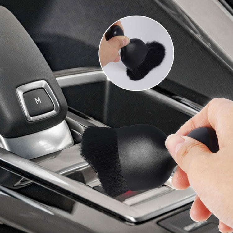 2pcs Car Interior Cleaning Brush Air Outlet Gap Dust Removal Brush, OPP Black, Protective Case Black