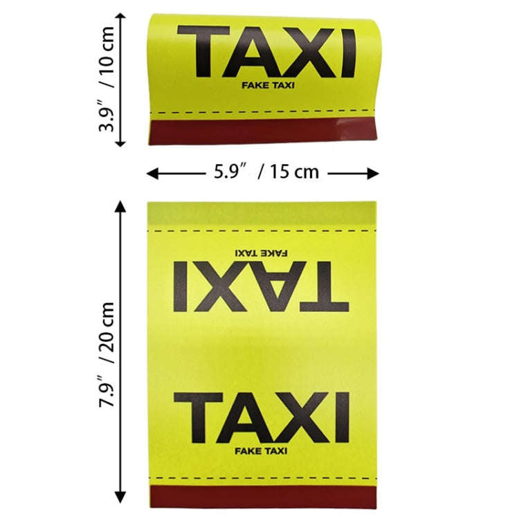 TAXI Washed Mark Label Car Personalized Decorative Stickers