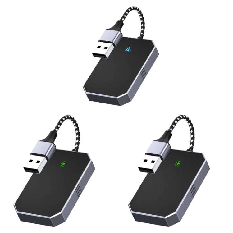 Car Carplay Box Wired to Wireless Bluetooth Adapter, For Android, For IOS, 2 in 1