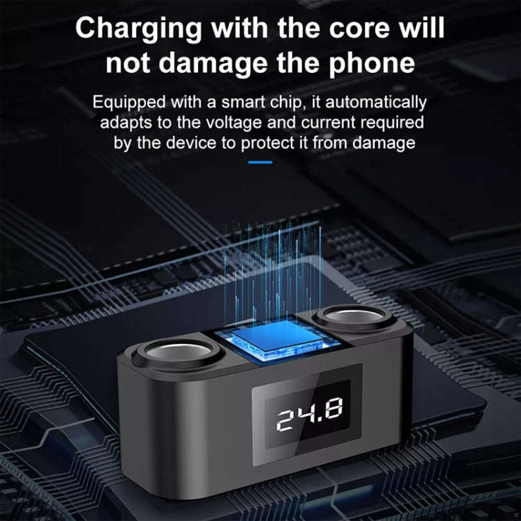 One To Four PD+QC Car Cigarette Lighter Multi-Port Mobile Phone Charger, Q5