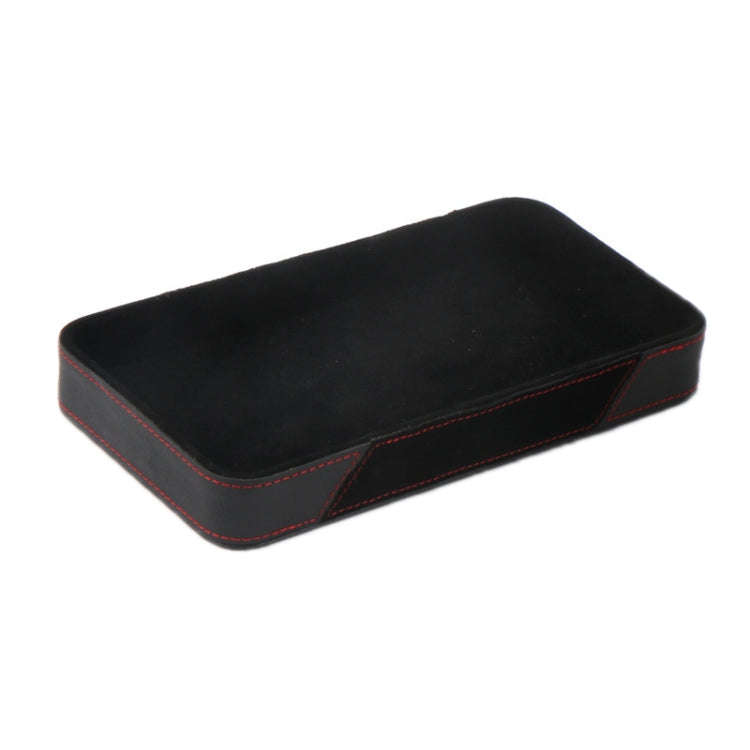 Car Multifunctional Dashboard Armrest Box Water Cup Storage Box, Large Brown, Small Black