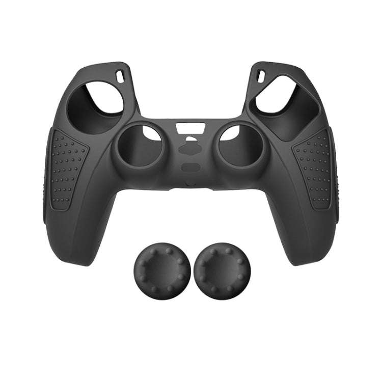 For PS5 Gamepad Silicone Protective Case Anti-Skid Soft Silicone Cover, White, Blue, Black, White...