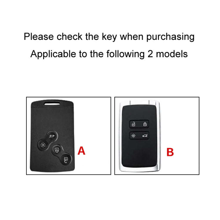 For Renault Car Key Cover Multifunctional Keychain Anti-lost Number Plate, A, B