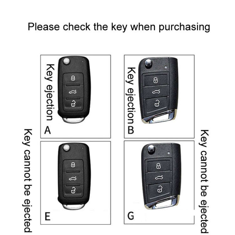 For Volkswagen Jetta Car Key Cover Multifunctional Keychain Anti-lost Number Plate, A, B, E, G