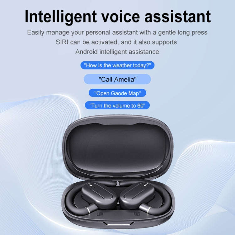 Hanger Type Stereo Outside Sound Bluetooth Earphones With Charging Bin